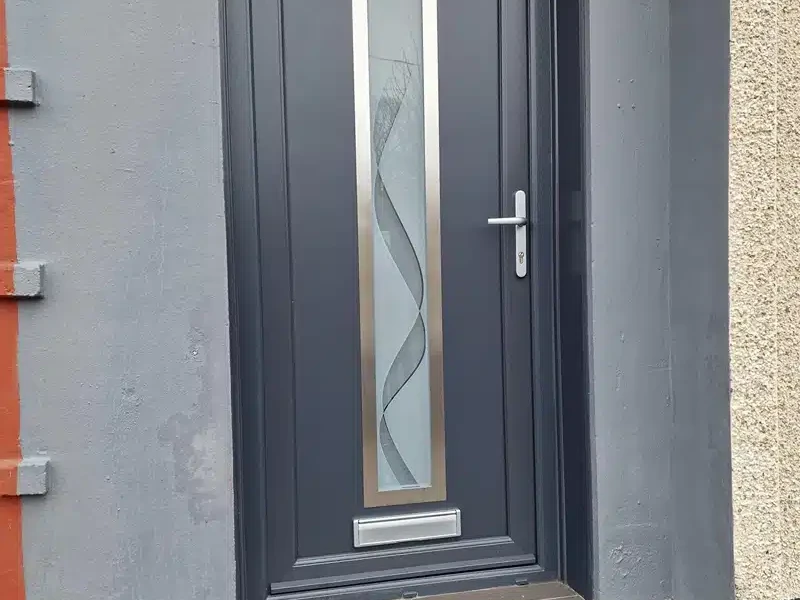grey door